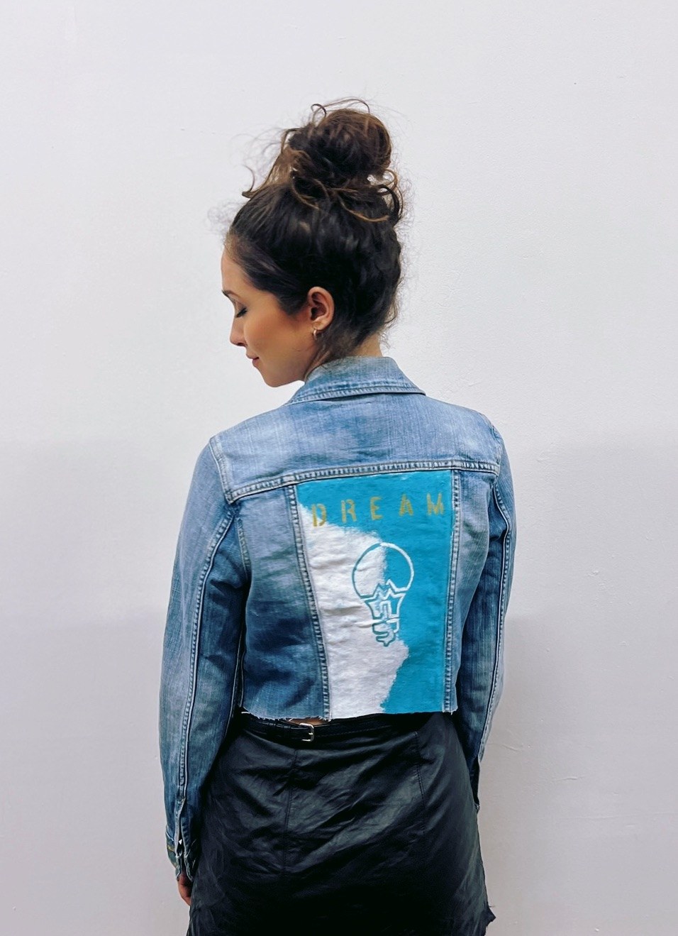 Dream State hand-painted denim jacket