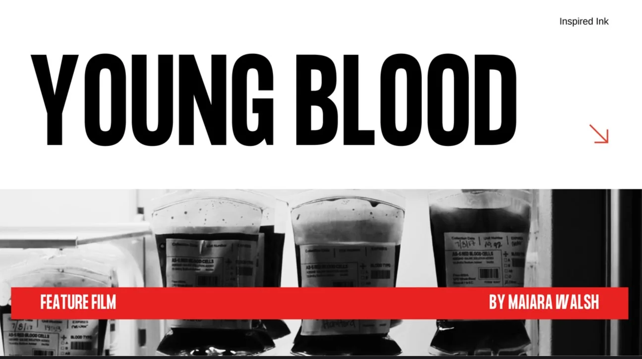 Young Blood pitch deck cover